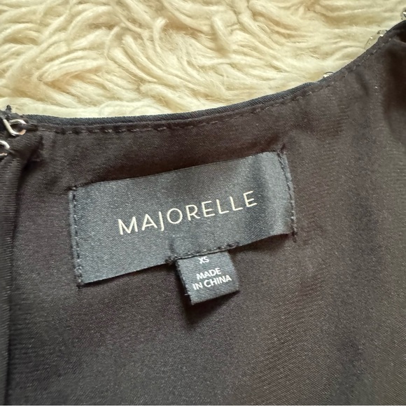 MAJORELLE Black Dress with White Accents - Picture 10 of 10